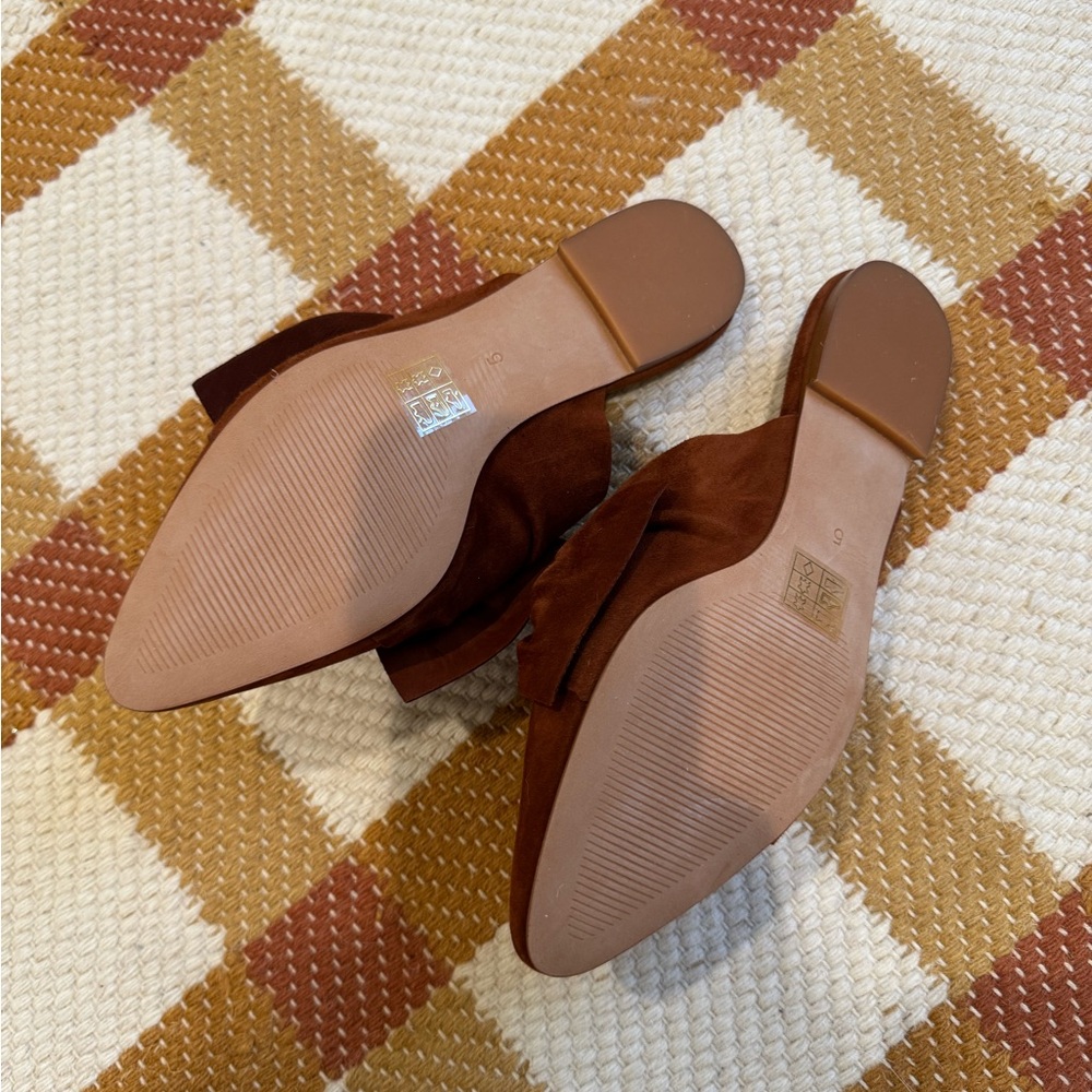 Madewell Women's Brown Suede Mules - Picture 3 of 3